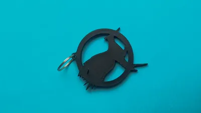 Mockingjay Keychains keychain mockingjay logo brooch Hunger Games by Maraktos - MakerWorld