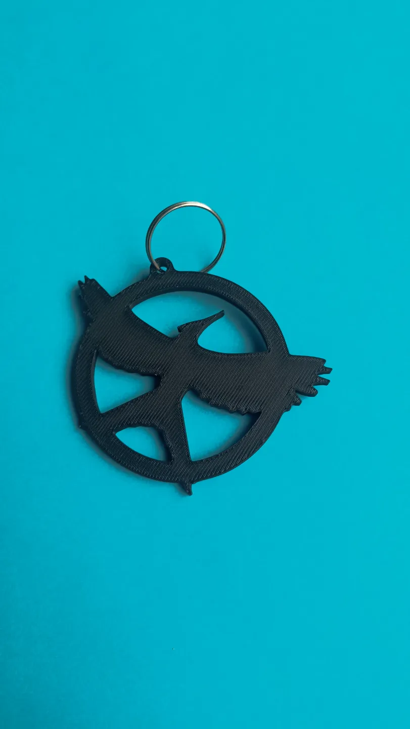 Mockingjay Keychains keychain mockingjay logo brooch Hunger Games by Maraktos - MakerWorld