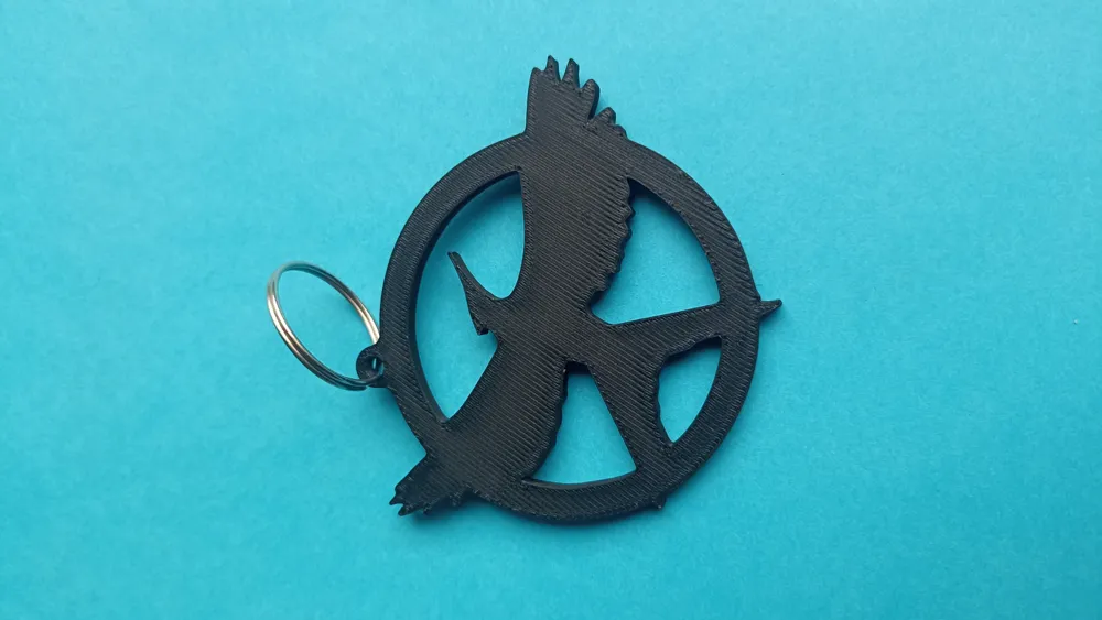 Mockingjay Keychains keychain mockingjay logo brooch Hunger Games by Maraktos - MakerWorld