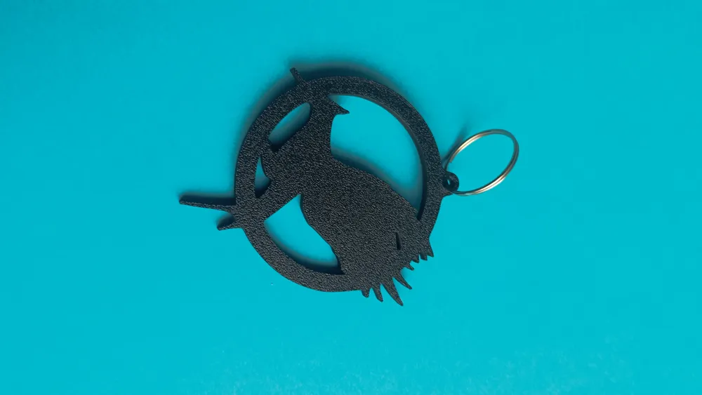 Mockingjay Keychains keychain mockingjay logo brooch Hunger Games by Maraktos - MakerWorld