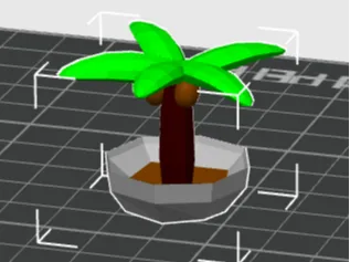 Mini palmera geometrica
