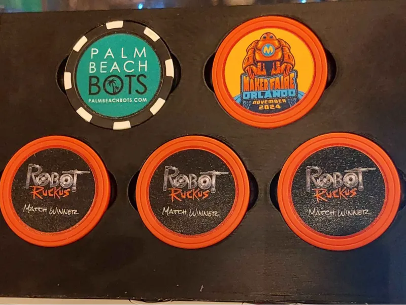 Robot Ruckus winner coin holder