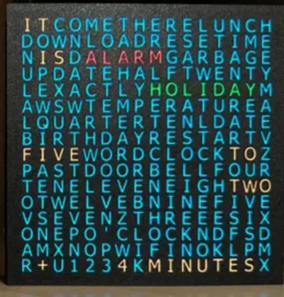 WordClock 16x16 - 2024