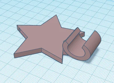 Phone holder star + key chain