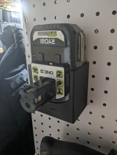 Ryobi Sy's Peglock 4ah battery holder
