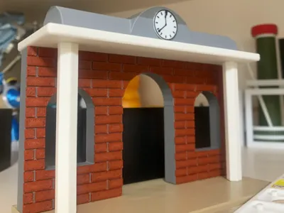 Retro Train Station
