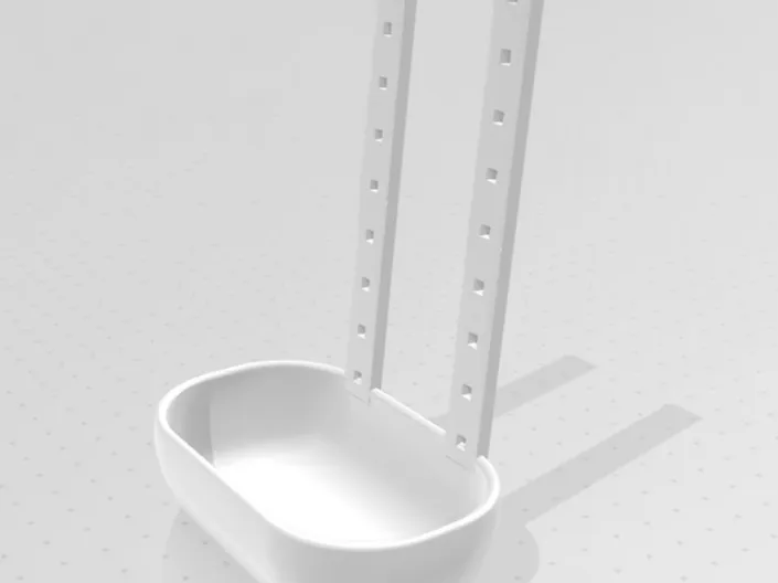 Oval bowl small pets cage zipp