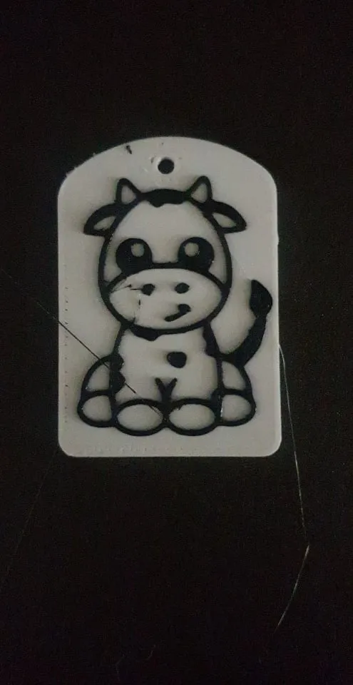 cow key chain