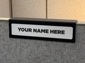 Cubical Name Plate