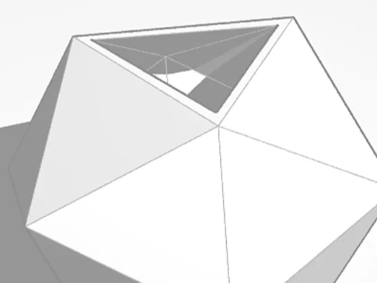 Geometric plant pot/pen holder