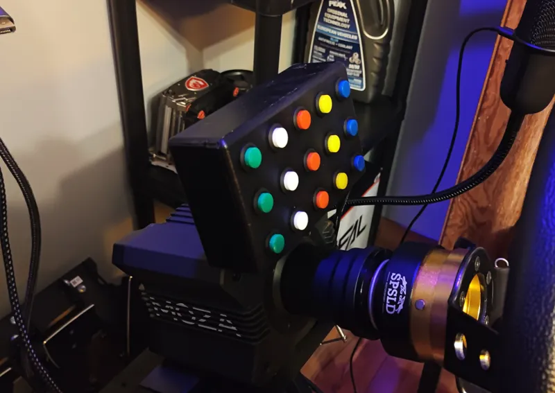 Driving sim button box for moza r9.