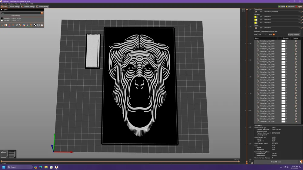 Chimp Portrait 1 by ClodStomperProductions - MakerWorld