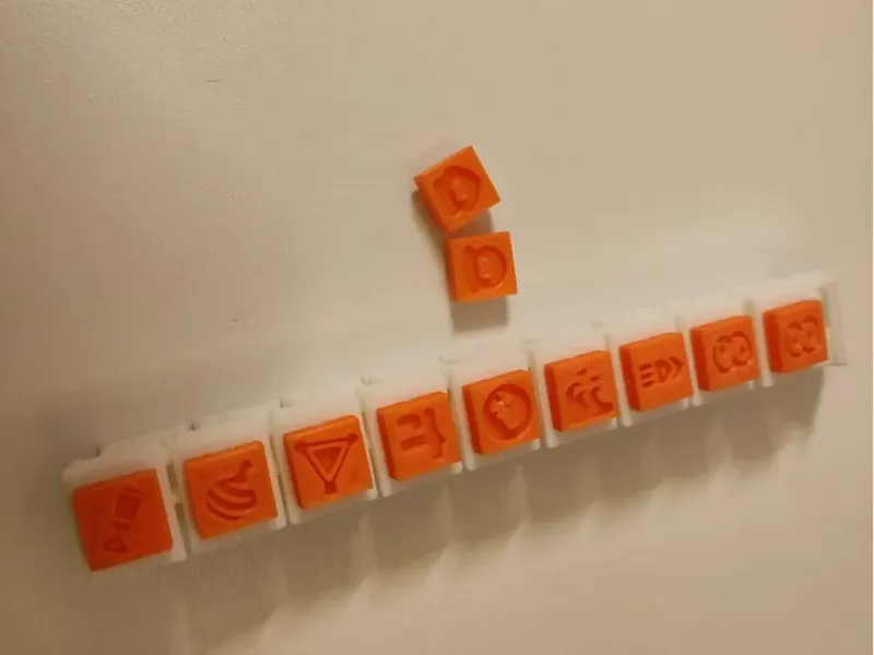 斯普拉遁 刮水刀 链条+印章模版 Stamps&Chain for Splatana Stamper