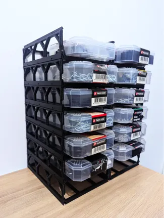 Modular Stackable Shelves for Parkside Boxes