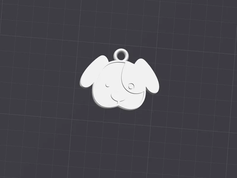 Keychain French Bulldog Monocolor