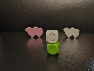 Dice with only 1, 2, 3 sides, suitable for the Camel Up board game