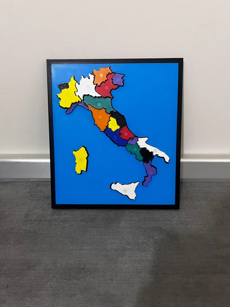 puzzle 3d dell'Italia