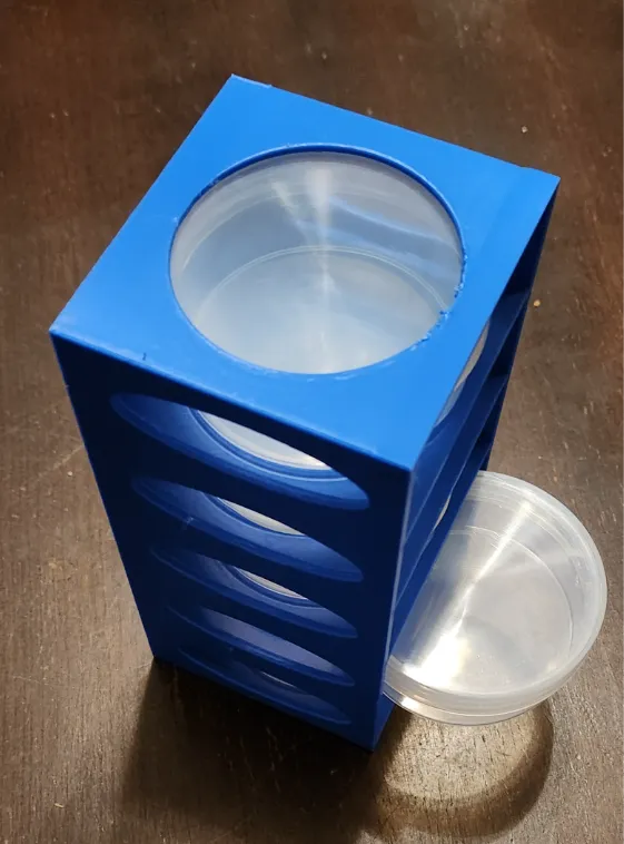 5 stack container rack