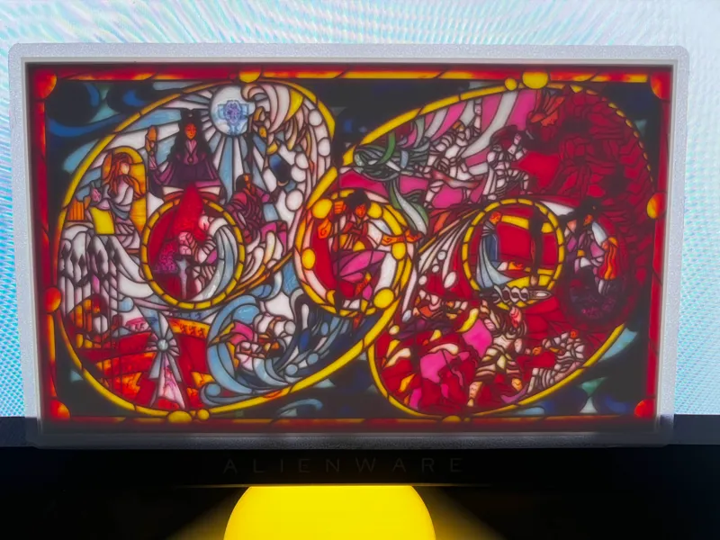 Way of Kings Stained Glass Lithophane