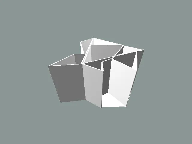 Geometric desk organizer 