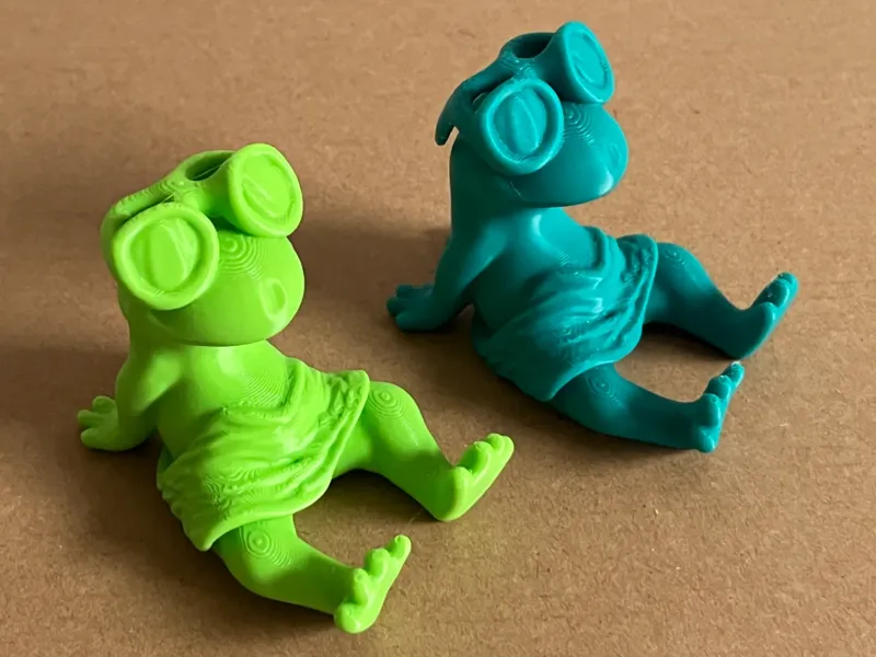 悠闲青蛙手机支架（手机横竖都能放）
