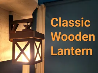 Classic Wooden Lantern
