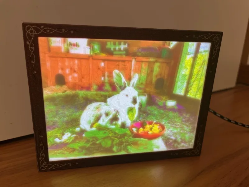 Lightbox Litohane Holder