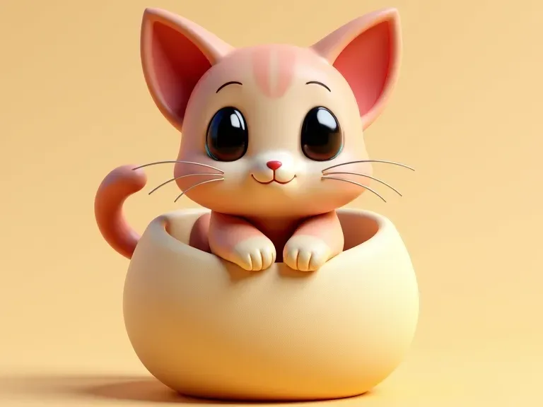 杯中小猫