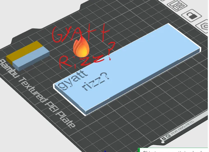 Gyatt Maker GYATT RIZZ? bookmark - Free 3D Print Model - MakerWorld