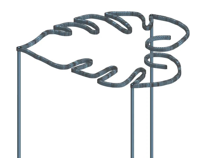 Monstera Plant Support with stand-offs