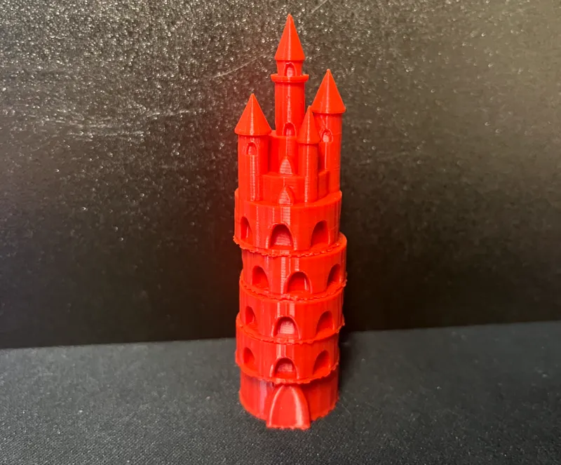 Stackable castle tower