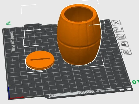Piggy bank barrel