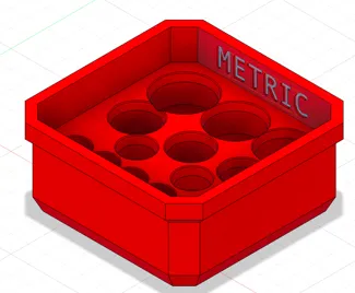 Packout Metric bin for sockets