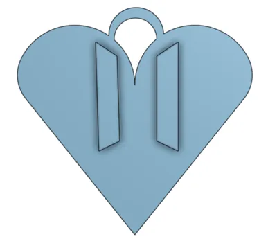 army bts heart key chain
