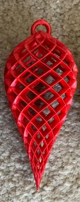 teardrop lattice ornament