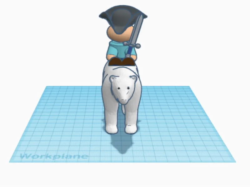 Man Riding Polar Bear