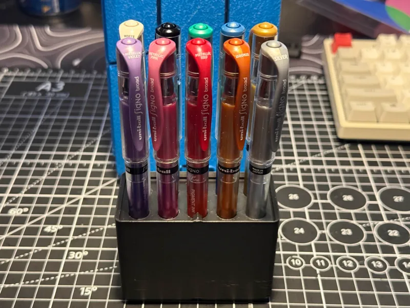 Gridfinity UniBall Gel Pen Holder