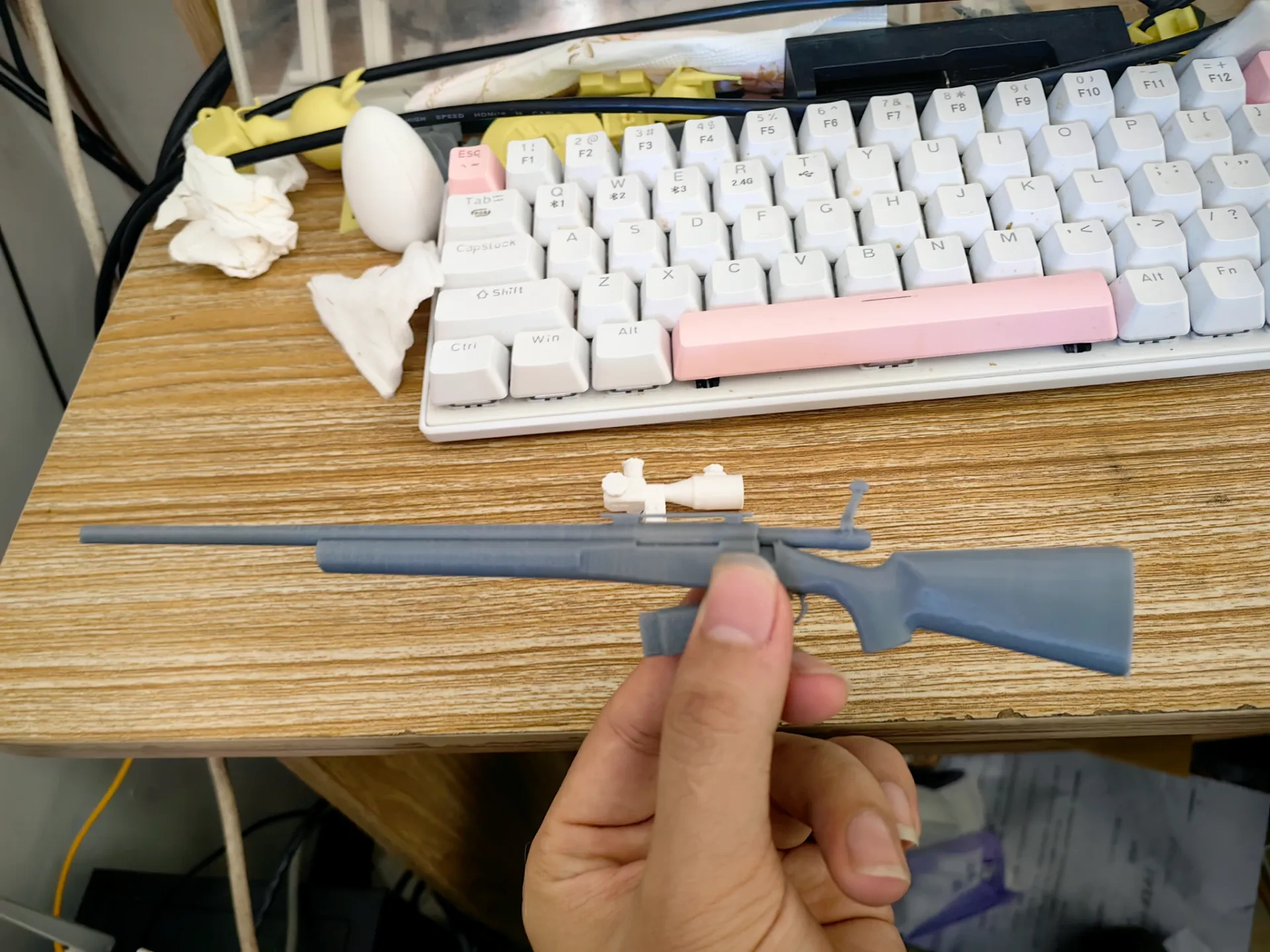 M24 Sniper Rifle, with a pull-back bolt, detachable magazine, and scope attachment by 玩具小屋- MakerWorld M24 Sniper Rifle, with a pull-back bolt, detachable magazine, and scope attachment by 玩具小屋- MakerWorld