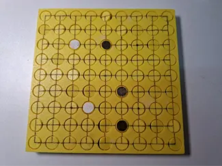 A go board free of stones