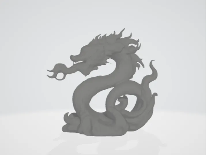 A fire-breathing dragon