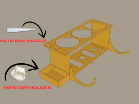 Silicone and glue holder