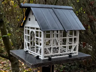 Vogel Futter Haus Fachwerk