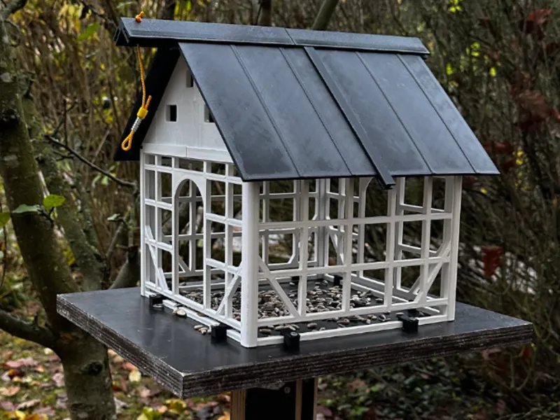 Vogel Futter Haus Fachwerk