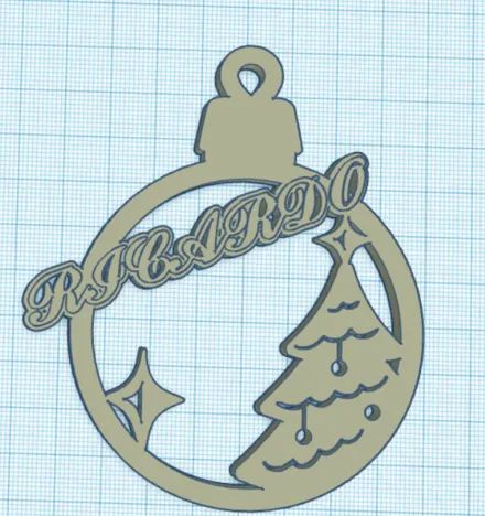 ''Christmas ornament named Ricardo''