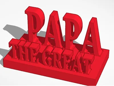 PAPA THE GREAT(Gift ornament)