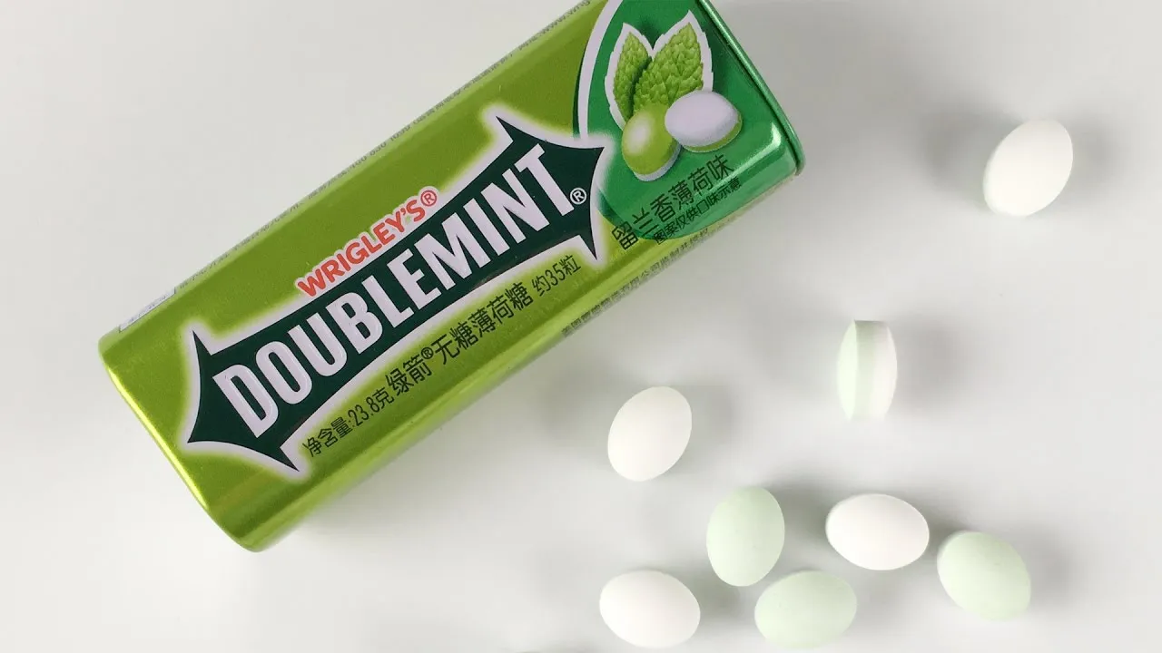 Wrigley's Chewing Gum Drops METAL BOX from China Tasting Testing
