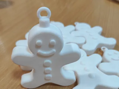 Gingerbread man bauble - great for painting