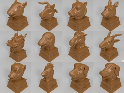Twelve Zodiac Animals of Yuanmingyuan
