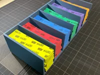 Boîte de rangement 6 cases pour papier abrasif — photo 1
