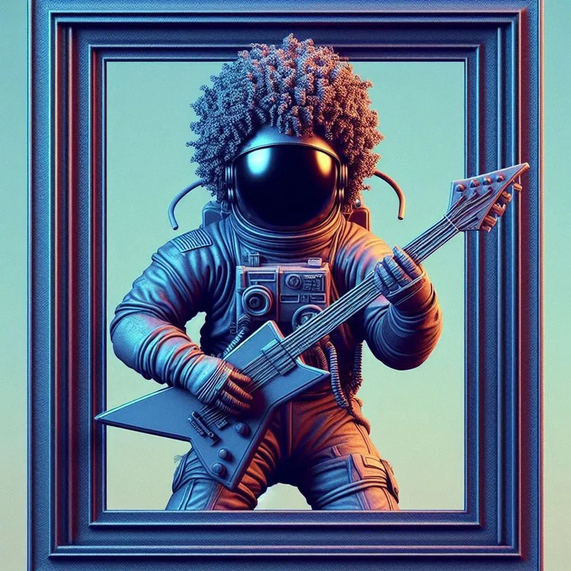 Afro Space Rockstar